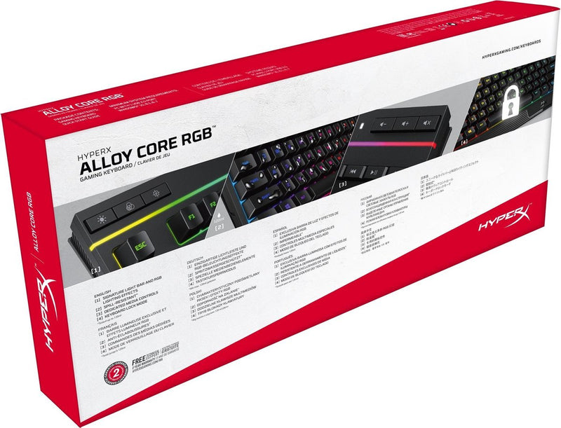 HyperX Alloy Core RGB Gaming toetsenbord