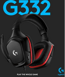 LOGITECH G332 Zwart / Rood Gamingheadset