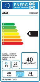 Acer ED242QRAbidpx 24" 144Hz Full HD curved monitor